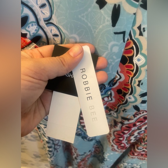 Robbie Bee Women’s A Lined Dress Mandala Flower Size Large. New w tag $69 - Picture 4 of 7